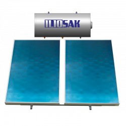 Ηλιακός Θερμοσίφωνας Επιλεκτικός Alu90 200lt / 3 τ.μ. - διπλής ενέργειας