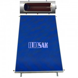 Ηλιακός Θερμοσίφωνας ILIOSAK AΘ 150 lt / 2 τ.μ. - τριπλής ενέργειας για αντλία θερμότητας