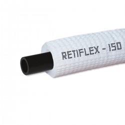 Σωλήνας  πλαστικός μαύρος Retiflex Φ16Χ2 (50 μέτρα) για ζεστό νερό με μόνωση UV λευκού χρώματος 