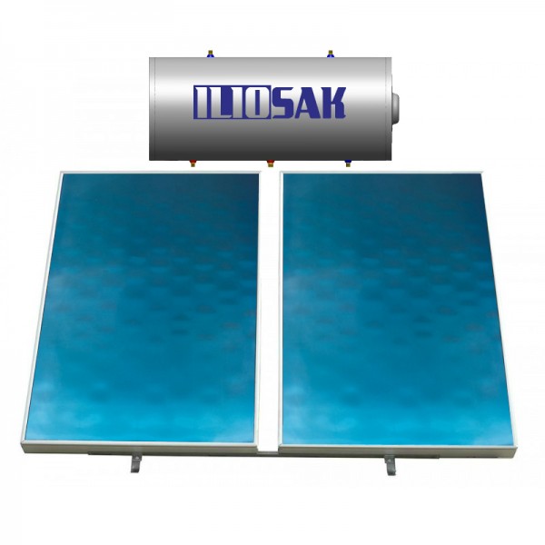 Ηλιακός Θερμοσίφωνας Επιλεκτικός Alu90 300lt / 4 τ.μ. - τριπλής ενέργειας
