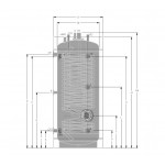 Boiler Λεβητοστασίου ILIOSAK 200lt BL.ΑΘ με εναλλάκτη για αντλία θερμότητας & ηλιακή ενέργεια Boiler Λεβητοστασίου ILIOSAK 200lt BL.ΑΘ με εναλλάκτη για αντλία θερμότητας & ηλιακή ενέργεια