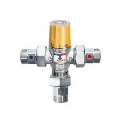 Θερμοστατική  βαλβίδα ανάμειξης  Brass Form Solar 6012  ½" για ηλιακούς θερμοσίφωνες